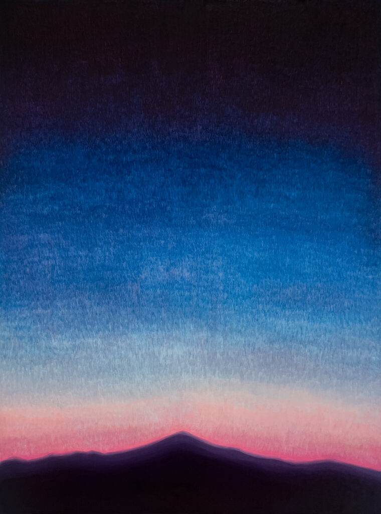 Borderline: Agadez, Sahara II ~16.97°N, 7.99°E oil on canvas, 160 x 120 cm, 2026