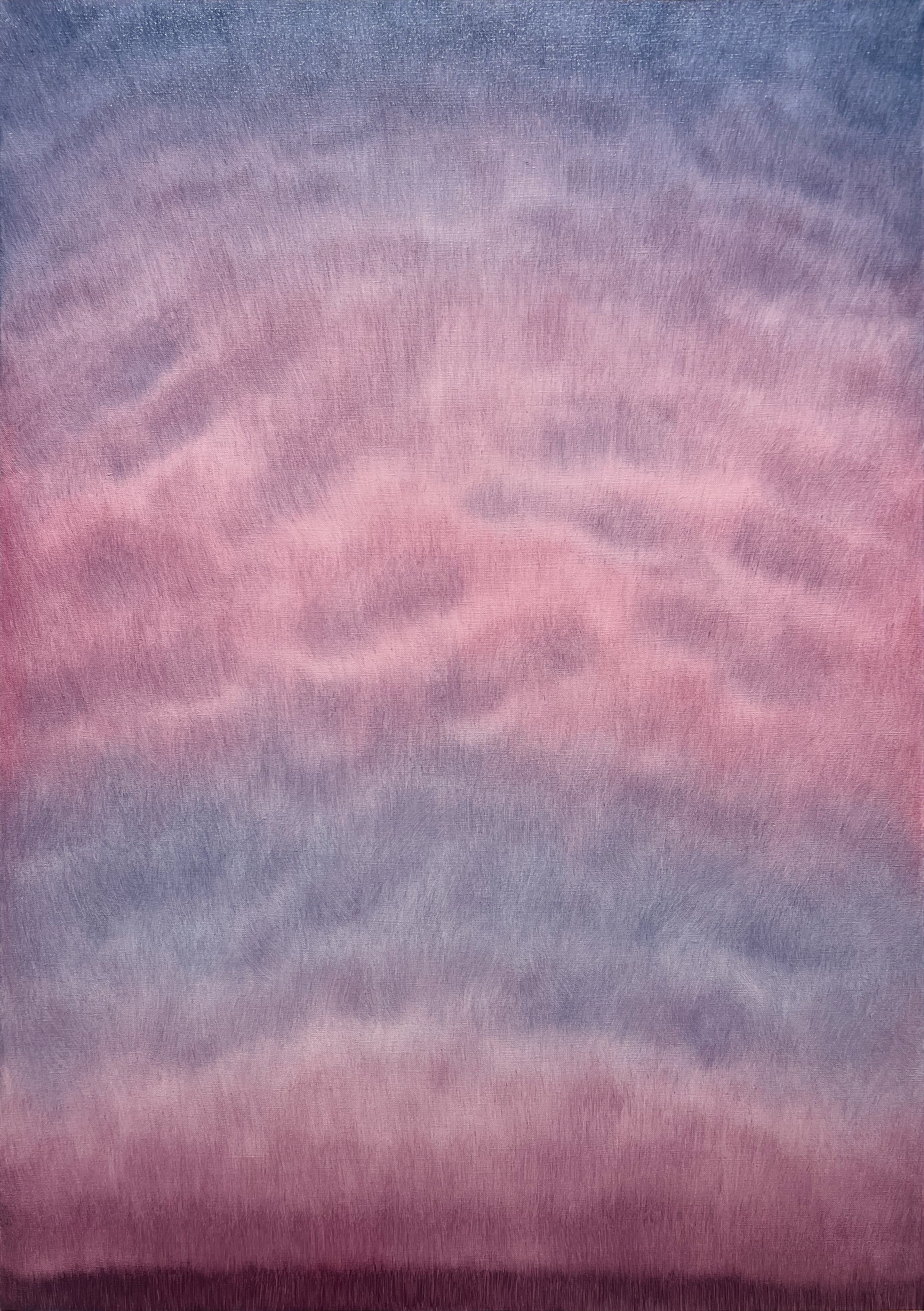 Borderline: Sásabe / Sonoran Desert ~31.48°N, 111.54°W, oil on canvas, 92 x 65 cm, 2026